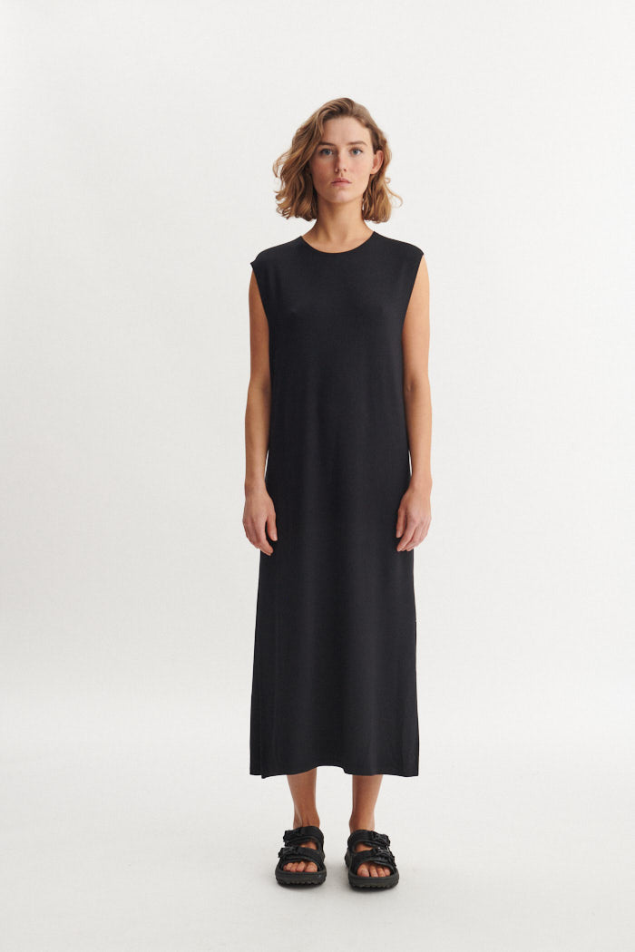 Basic Apparel Sadie Tank Dress Dresses 001 Black